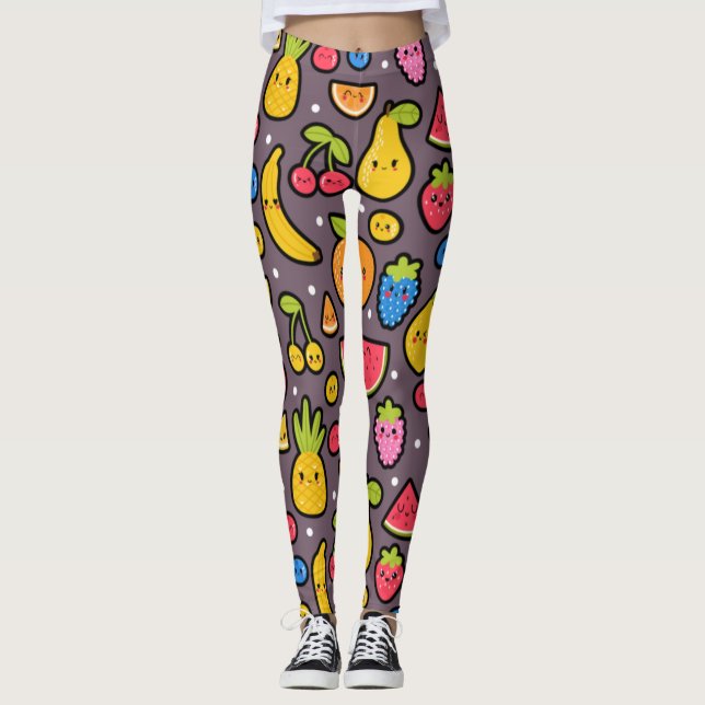 Das tropische Sommerferien Beach Party Muster Leggings (Vorderseite)
