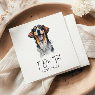 Das tue ich auch! Sarabi Dog Pet Wedding Serviette