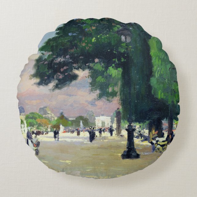 Das Tuileries Rundes Kissen (Vorderseite)