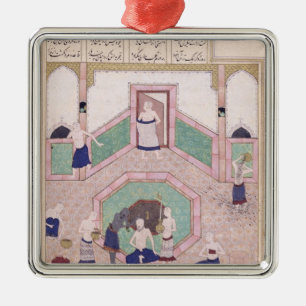 Das türkische Bad Silbernes Ornament