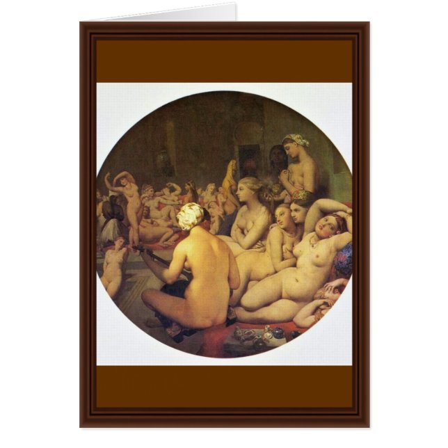 Das türkische Bad (Tondo) durch Ingres Jean (Vorne)