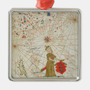 Das türkische Reich, von einem Seeatlas, 1646 Ornament Aus Metall