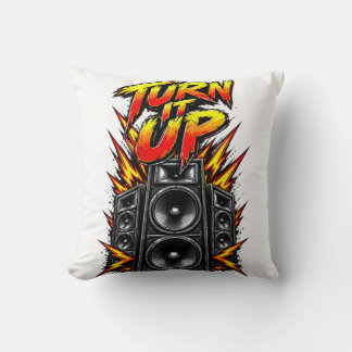 Das Turn-it-up-Kissen mit Lautsprechern. Kissen