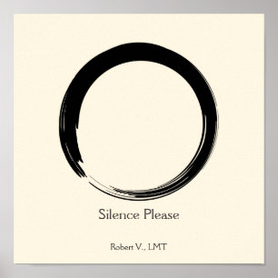 Das Türschild darf nicht verzerrt werden Poster