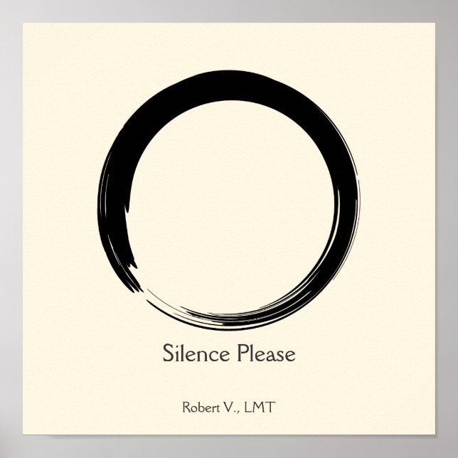 Das Türschild darf nicht verzerrt werden Poster (Vorne)