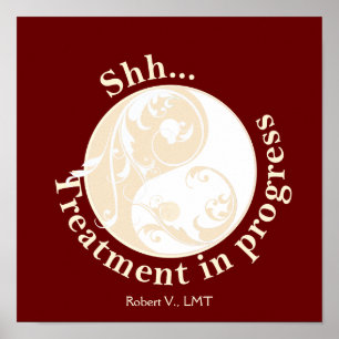 Das Türschild darf nicht verzerrt werden Poster