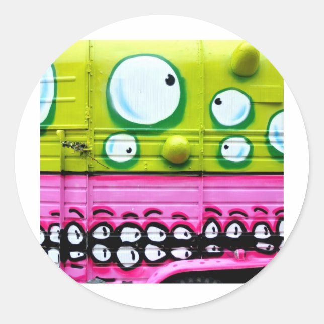 Das tut meinen Augen weh Runder Aufkleber (Vorderseite)