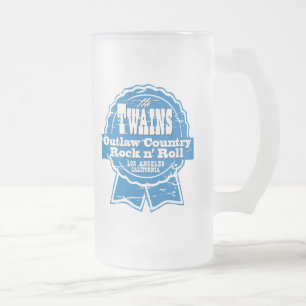 Das TWAINS Bier Drinkin Gerät! Mattglas Bierglas