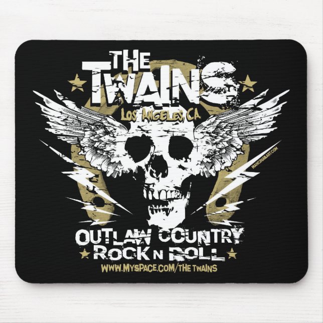 Das TWAINS Schädel n Hufeisen Mousepad (Vorne)