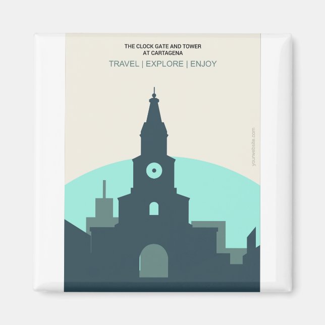 Das Uhrentor Magnet (Vorne)