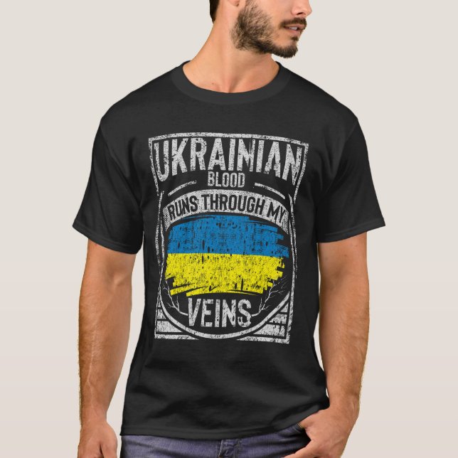 Das ukrainische Blut fließt durch meine Venen T-Shirt (Vorderseite)