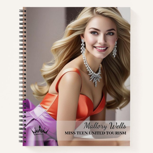 Das Ultimate Pageant Checklist Notebook Notizbuch (Vorderseite)