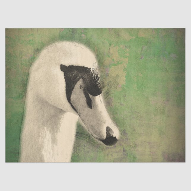 Das ultimative Schwan-Dekoupage Seidenpapier (Vorderseite)