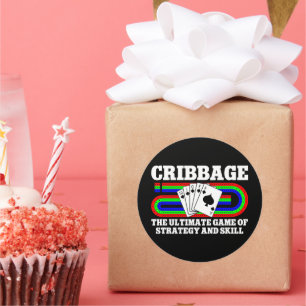 Das ultimative Spiel von Strategie und Fähigkeiten Runder Aufkleber