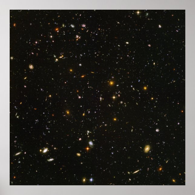 Das ultratiefe Feldbild des Hubble-Teleskops Poster (Vorne)