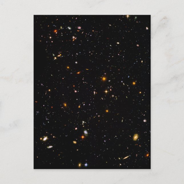 Das ultratiefe Hubble-Feld Postkarte (Vorderseite)