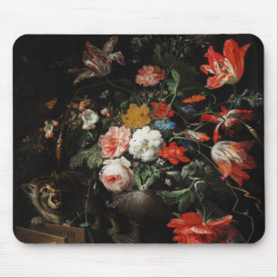 Das umgedrehte Bouquet von Abraham Mignon Mousepad