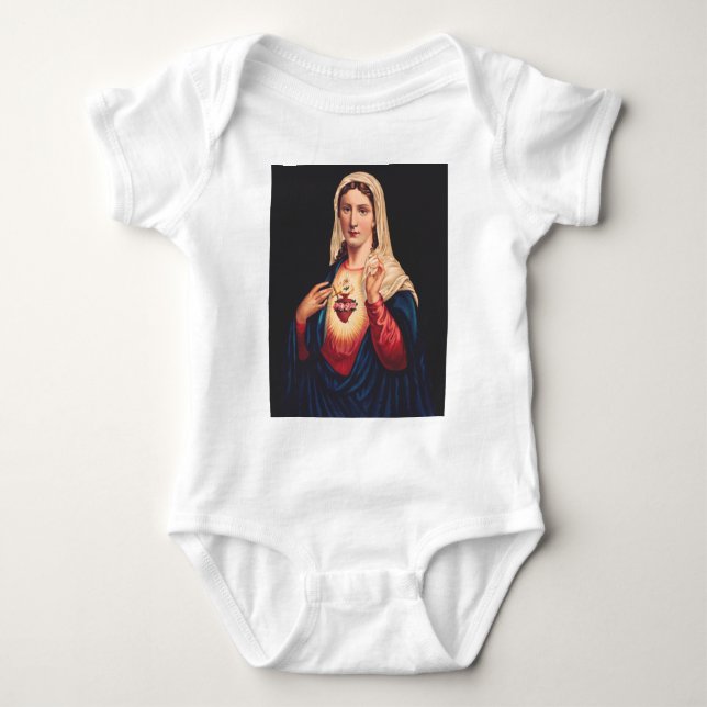Das unbefleckte Herz Marias Baby Strampler (Vorderseite)