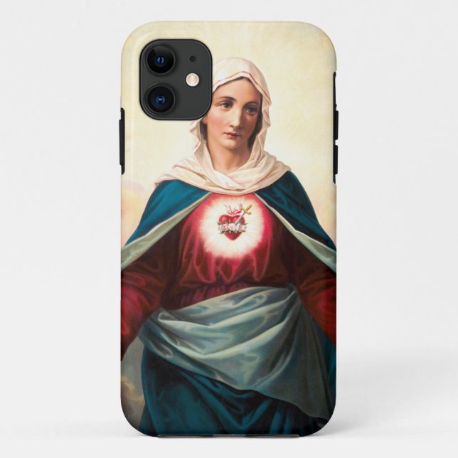 Das unbefleckte Herz Marias Case-Mate iPhone Hülle (Rückseite)