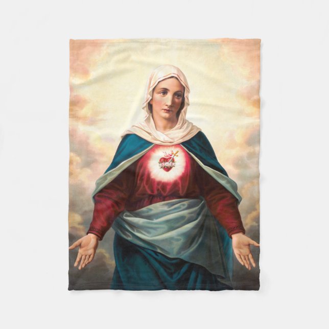 Das unbefleckte Herz Marias Fleecedecke (Vorderseite)