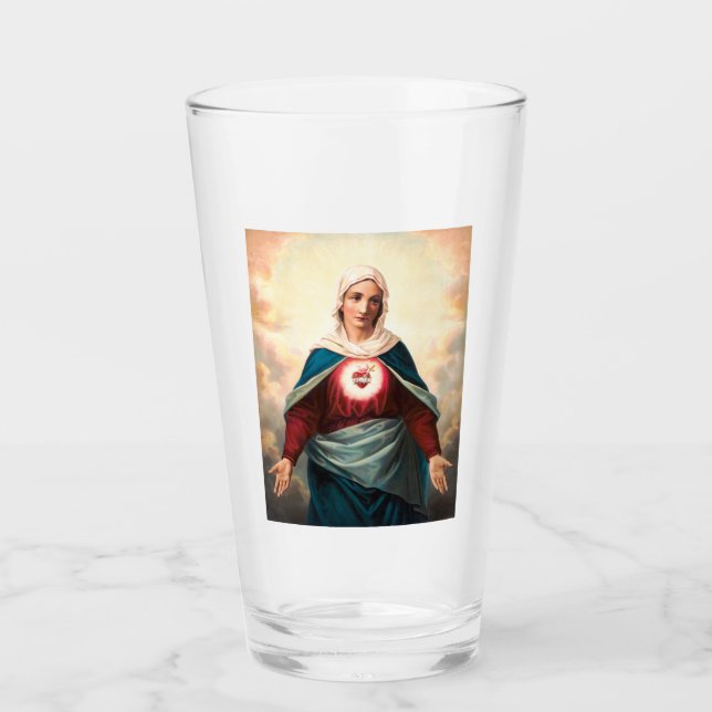 Das unbefleckte Herz Marias Glas (Vorderseite)