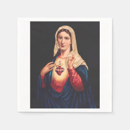 Das unbefleckte Herz Marias Serviette