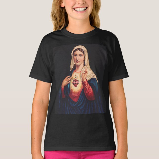 Das unbefleckte Herz Marias T-Shirt (Vorderseite)