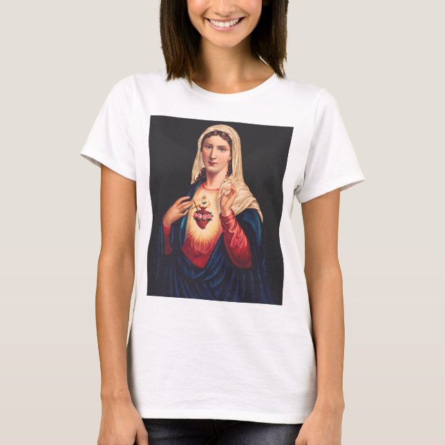 Das unbefleckte Herz Marias T-Shirt (Vorderseite)