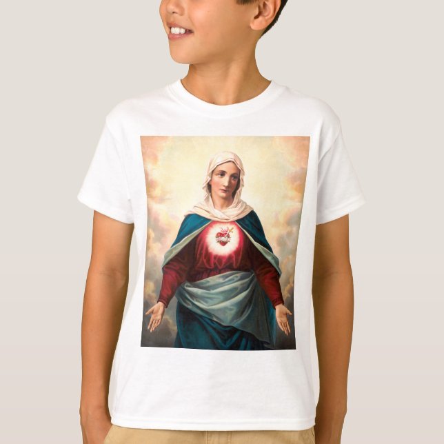 Das unbefleckte Herz Marias T-Shirt (Vorderseite)