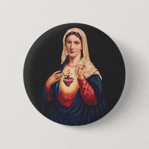 Das unbefleckte Herz Mariens Button