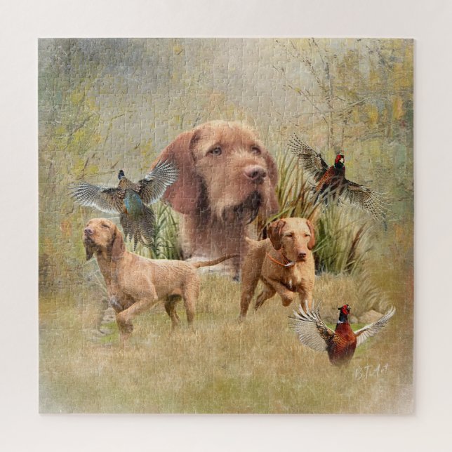 Das ungarische Drahthaar Vizsla Puzzle (Vertikal)