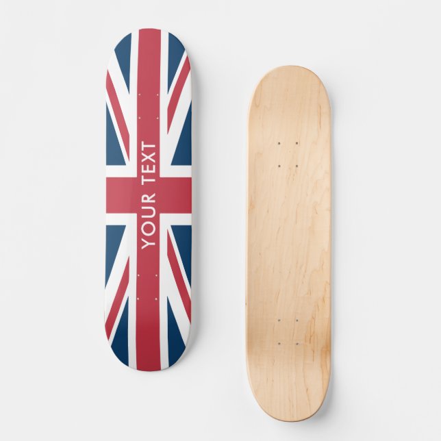 Das Union Jack britische Flagge Skateboard  (Vorderseite)