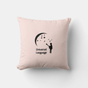 Das Universelle Sprachrosa Kissen