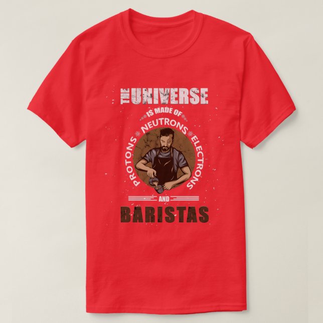 Das Universum aus Barman Barmaid Barkeeper Bari T-Shirt (Design vorne)