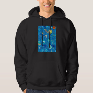 Das Universum der Planeten, die die ganze Nacht hi Hoodie