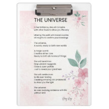 Das Universum - Ermächtigungsgedicht