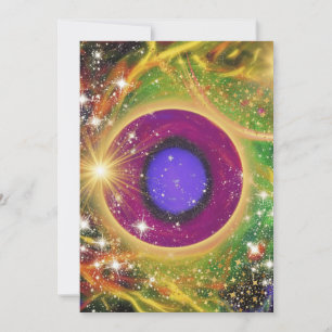 Das Universum Feiertagskarte