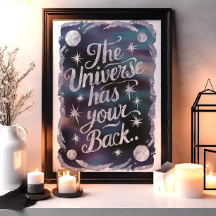 Das Universum hat eine kosmische Wandkunst Poster