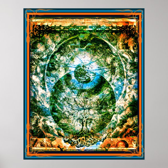 Das Universum ist ein Baum Poster (Vorne)