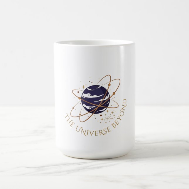 Das Universum jenseits des Langarmshirts Kaffeetasse (Mittel)