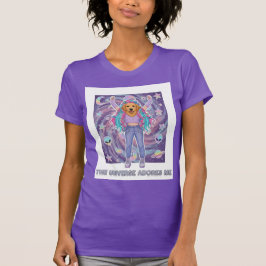Das Universum liebt mich Hund T-Shirt