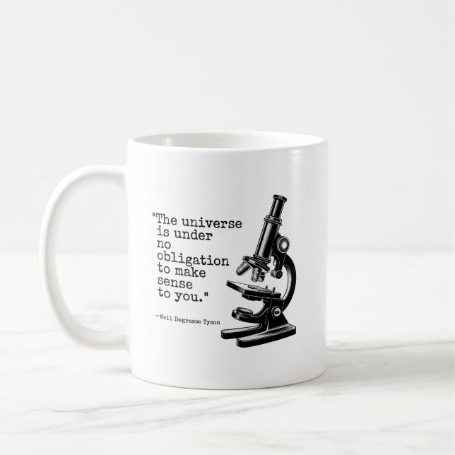 Das Universum macht keinen Sinn - Vintage wissensc Kaffeetasse (Links)