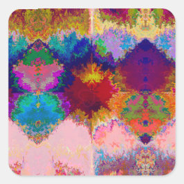 das Universum Quadratischer Aufkleber