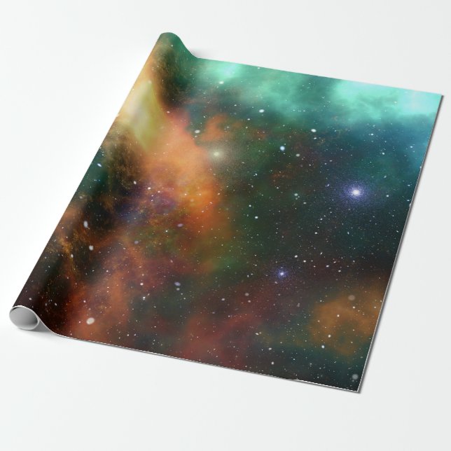 Das Universum Starry Sky Outer Space Geschenk Wrap Geschenkpapier (Ungerollt)
