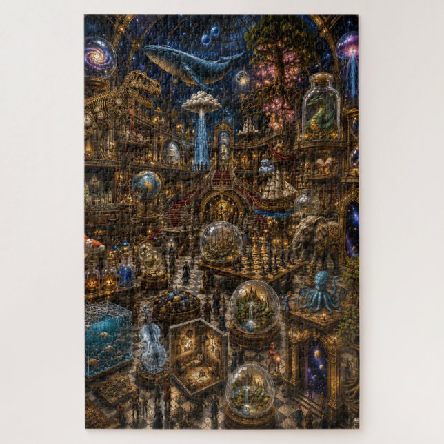 Das Unmögliche Museum – Premium 1000-Teile-Fantasy Puzzle (Vertikal)