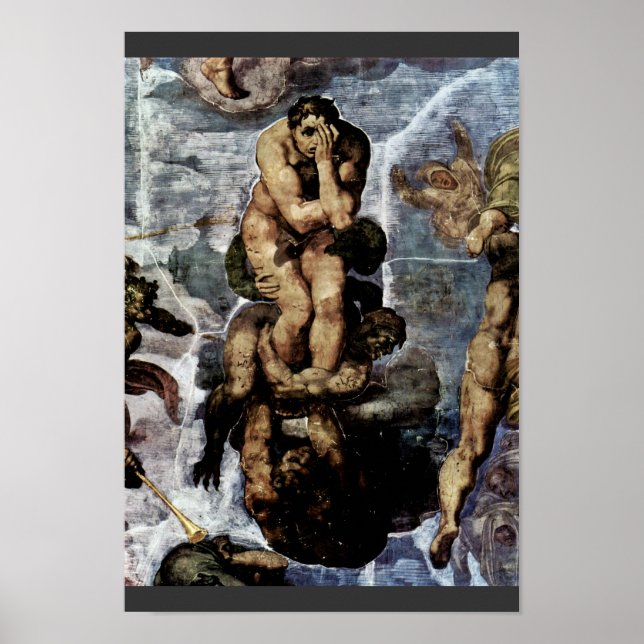 Das untergehende Fresko an der Altar des Sisti Poster (Vorne)