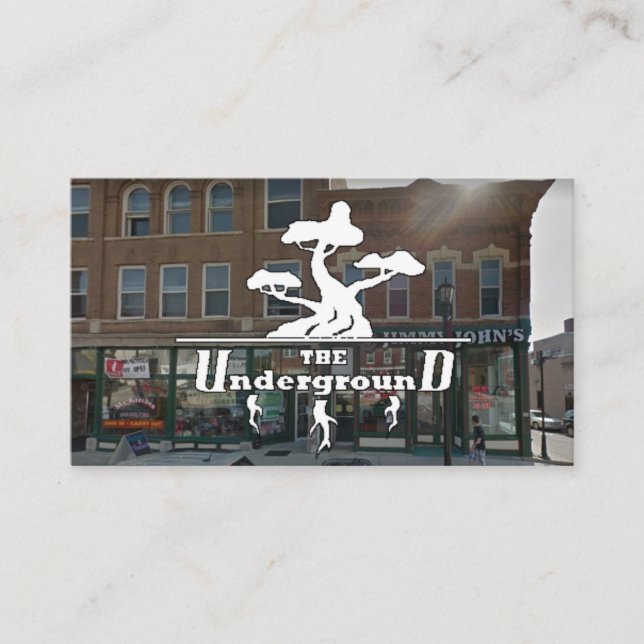 Das Untergrund Business Center Visitenkarte (Vorderseite)