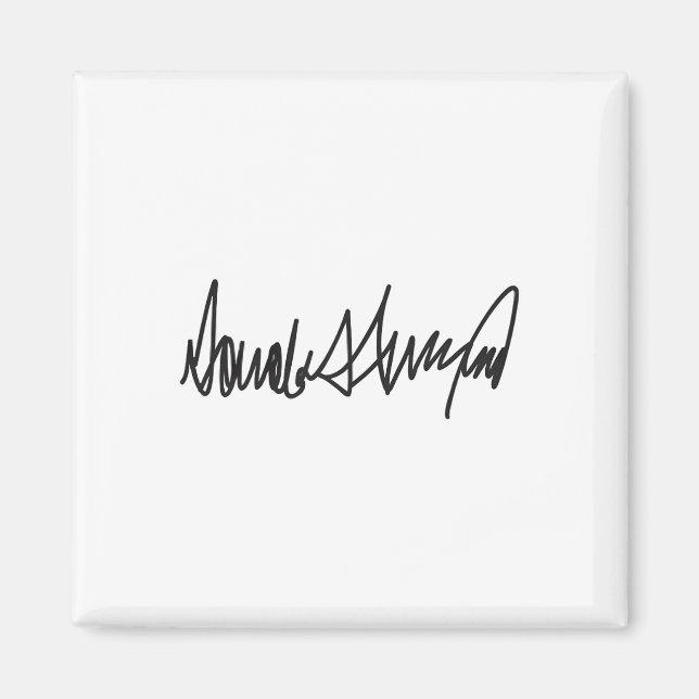 Das Unterschreiben Donald John Trump Magnet (Vorne)