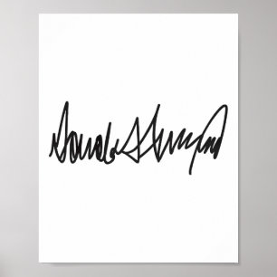 Das Unterschreiben Donald John Trump Poster