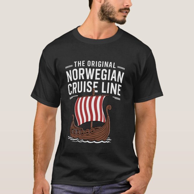 Das ursprüngliche norwegische Kreuzfahrtschiff T-Shirt (Vorderseite)